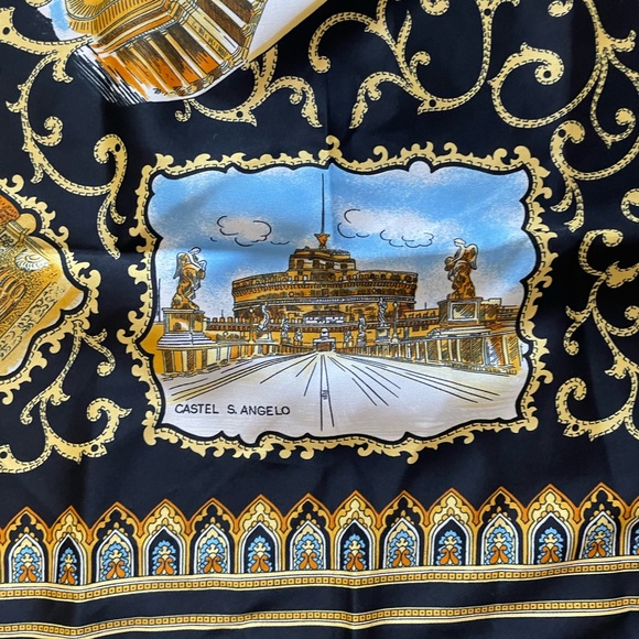 Made in Italy 🇮🇹 square Giabilei 2000 keepsake collectable religious scarf - Picture 12 of 16